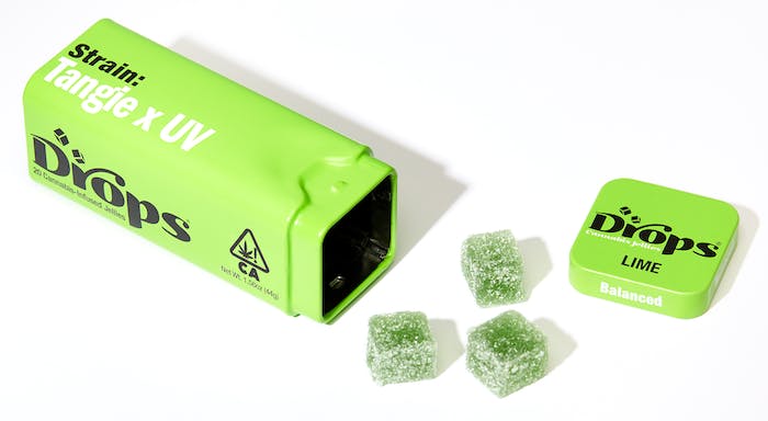 Photograph of product: Gummy - Drops 20pc - 100mg - Lime