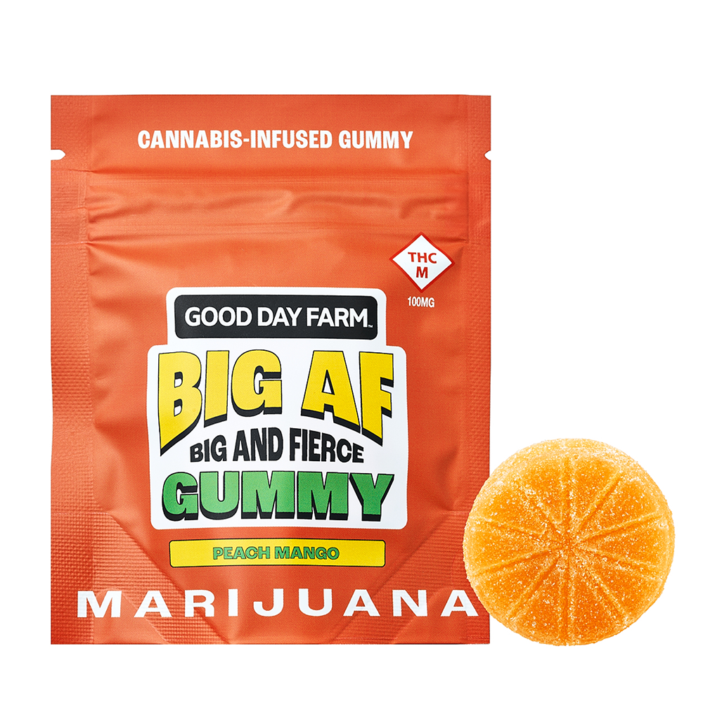 Photograph of product: Peach Mango | Big AF Gummy 100mg (1ct)