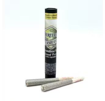 Photograph of product: Heritage au chocolat Co. - 1.2g Infused Preroll 2pk- Tropicana Banana - 
