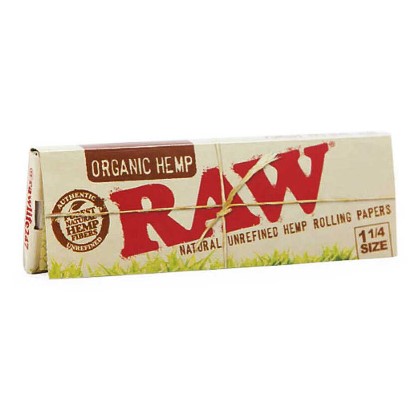 Photograph of product: Raw | 1 1/4 Rolling Paper Pack | 50 leaves