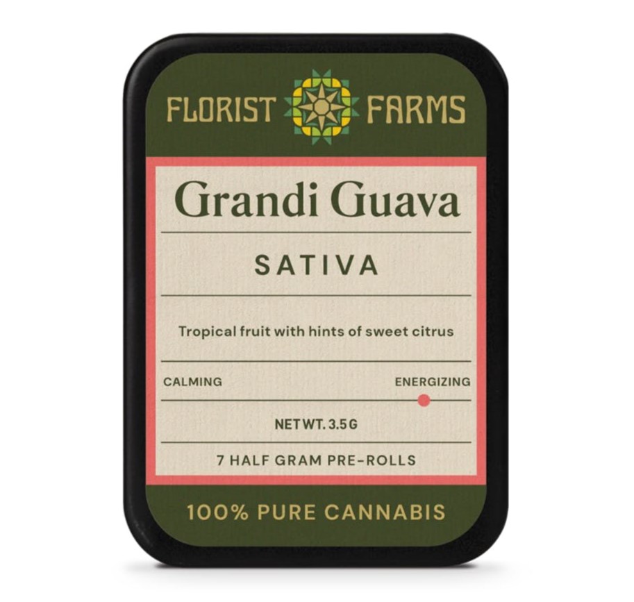 Photograph of product: Florist Farms | Grandi Guava | Pre Rolls | 7 x 0.5g