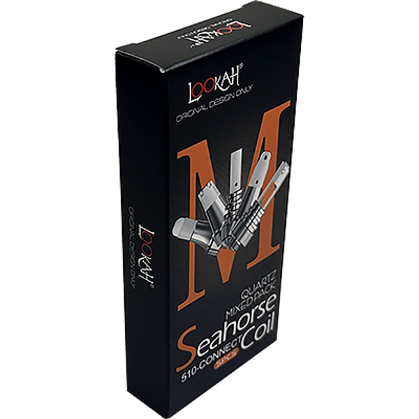 Photograph of product: Lookah Seahorse Coils 510 Thread Assorted 5 Pack