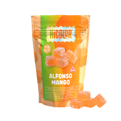 Photograph of product: HiColor | Passionfruit Hybrid | 10mg RSO Gummies (10pk)