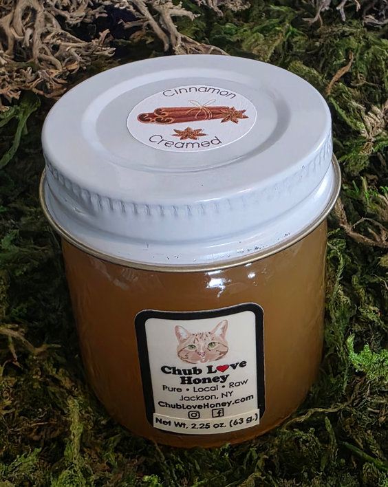 Photograph of product: (Non-Infused) Creamed Cinnamon Honey | Chub Love Honey | Pure Raw Honey (2.25oz)