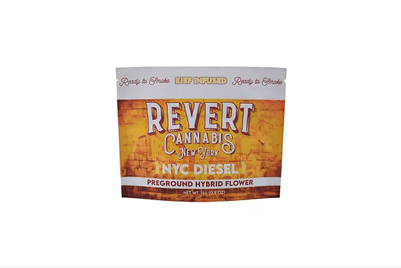 Photograph of product: NYC Diesel | Preground Kief Infused Flower | 14g (H)
