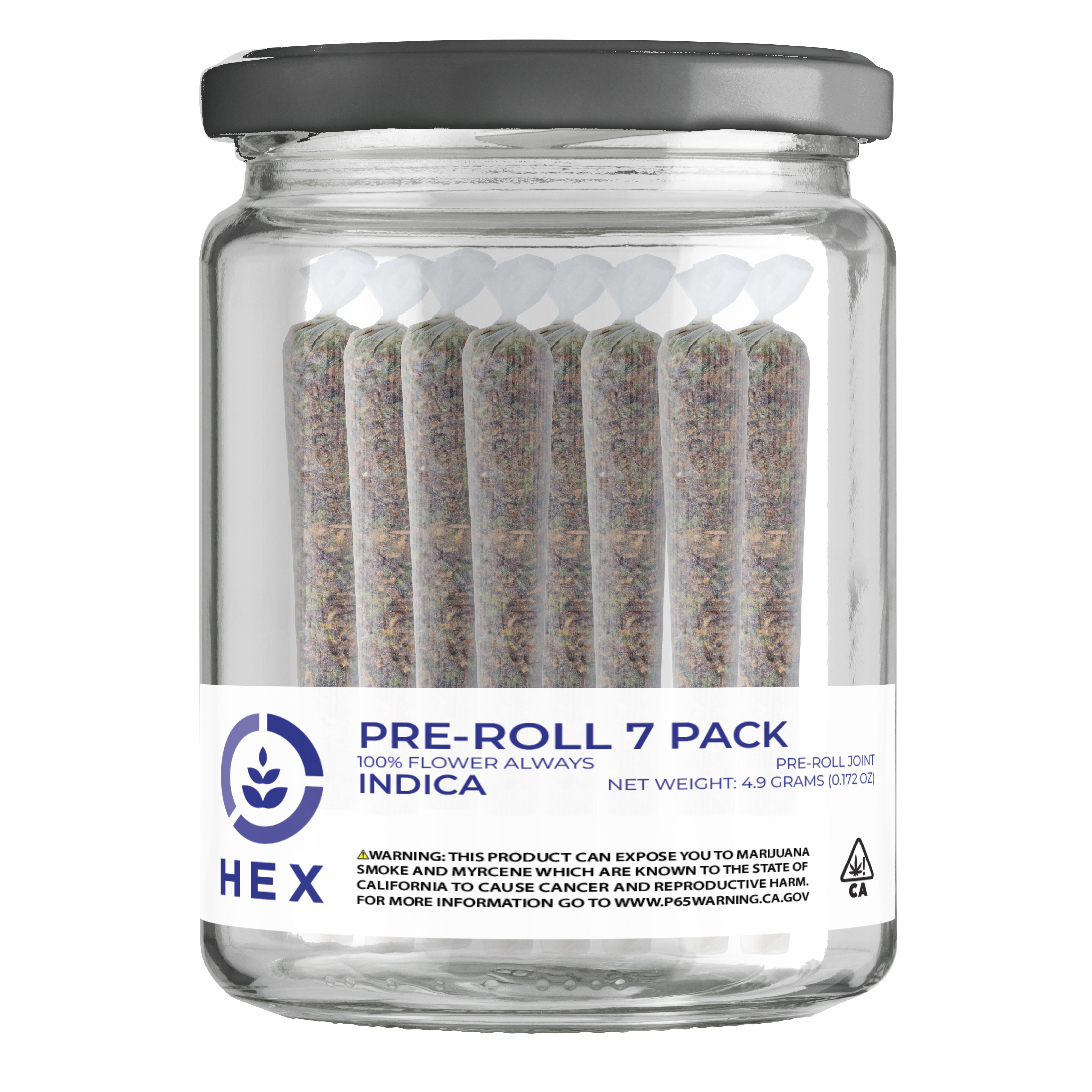 Photograph of product: Hex | Tropical Runtz Pre-Rolls (7 Pack) | 4.9g