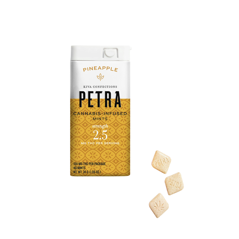 Photograph of product: Petra - 100mg Mints - Pineapple