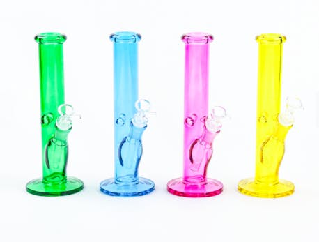 Photograph of product: 021 -10" SirEEL Vibrant Tube Bong with Flower Bowl - Retail