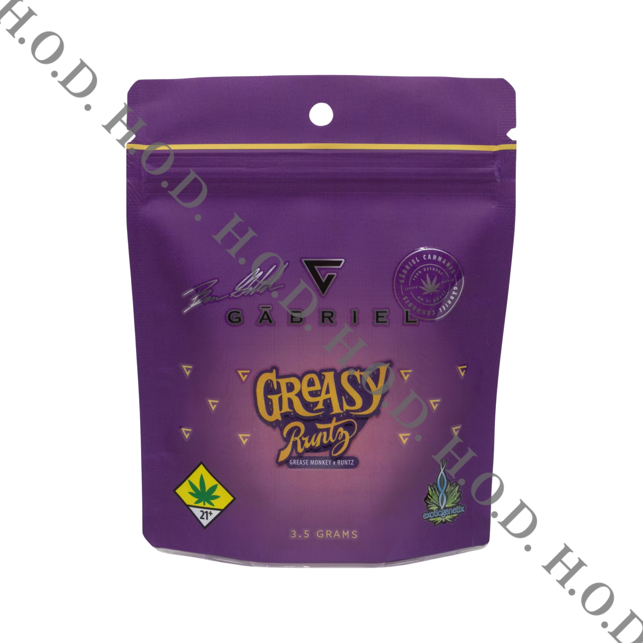 Photograph of product: Exotic Genetix Greasy Runtz 3.5g