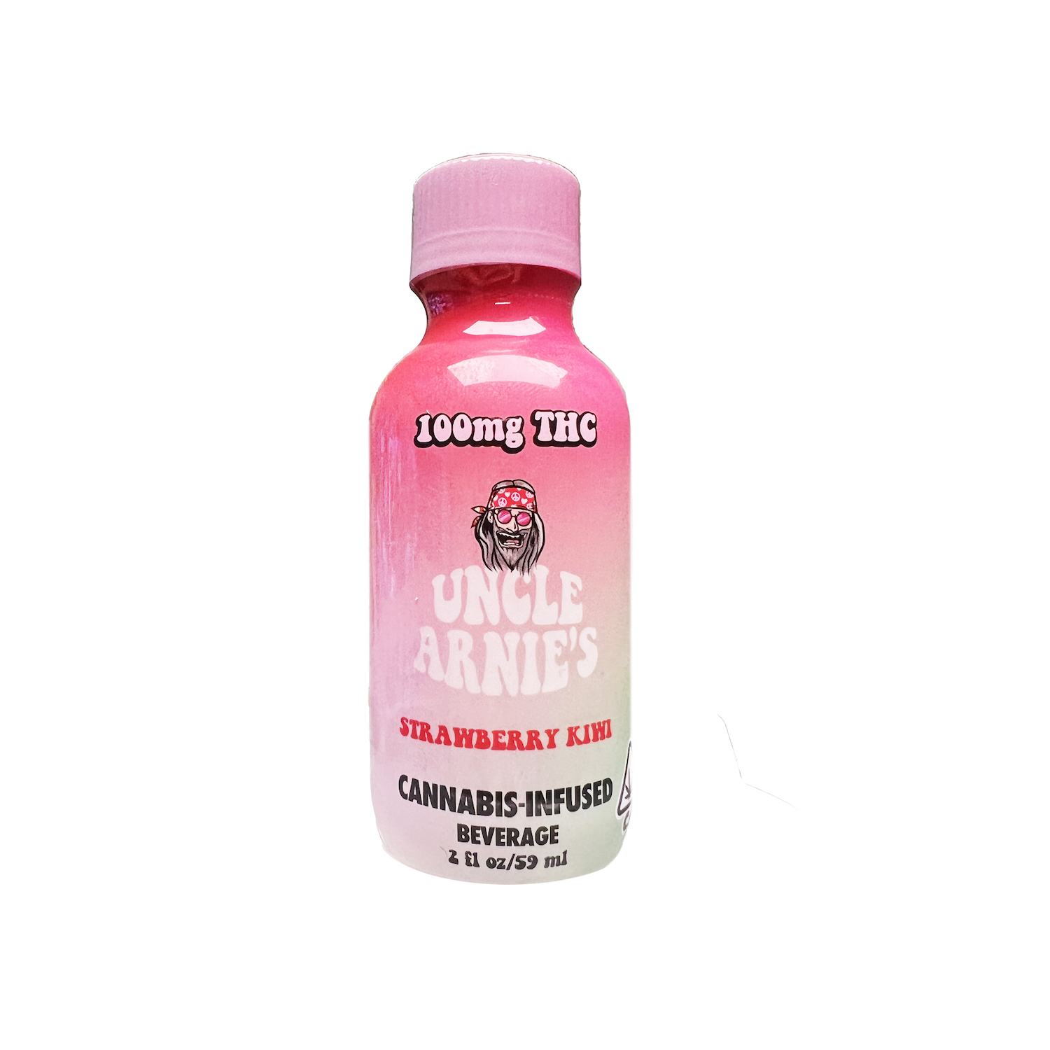 Photograph of product: Uncle Arnies Strawberry Kiwi Oui'd Infused Beverage 2oz 100mg TH-oui