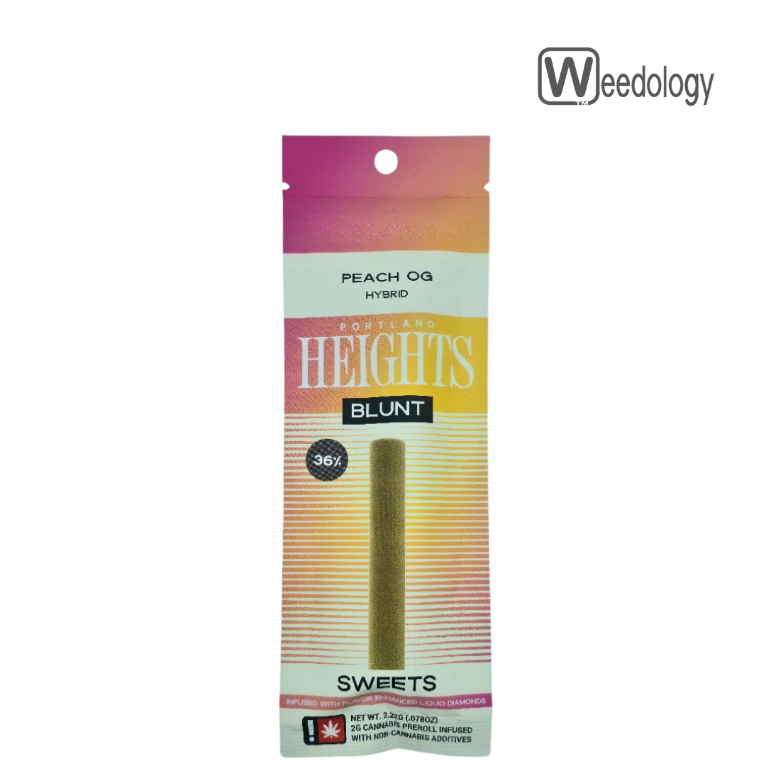 Photograph of product: Portland Heights Sweets Single PEACH OG 2g Infused Blunt