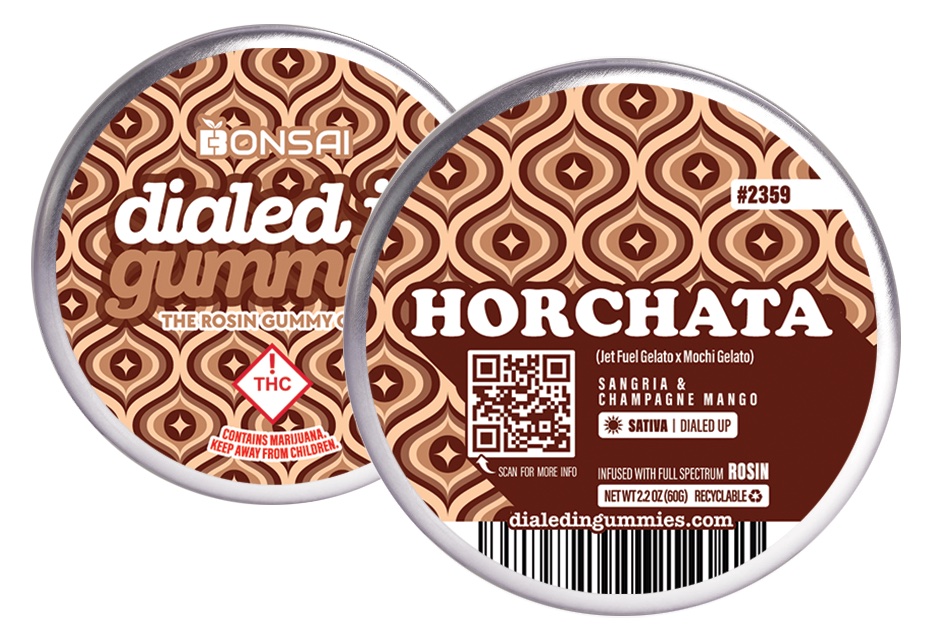 Photograph of product: Dialed In 100mg Gummies (S) Horchata