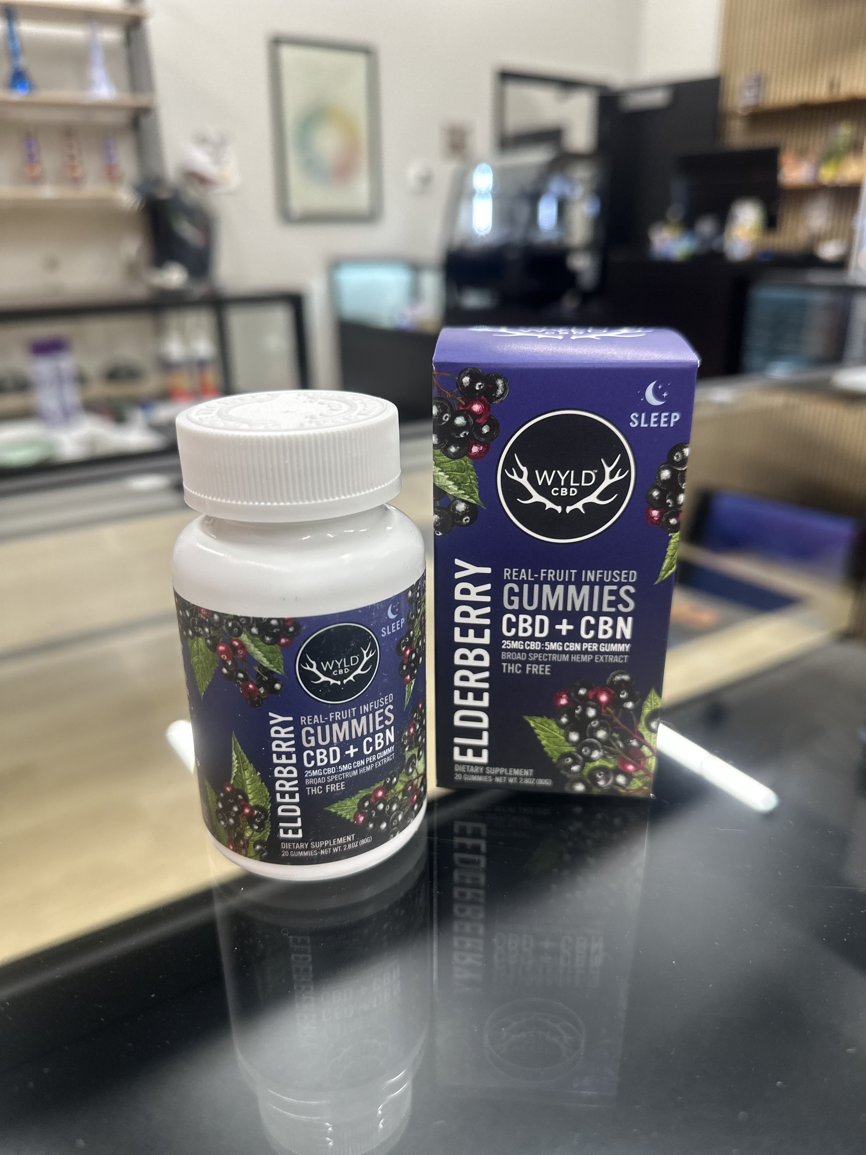 Photograph of product: ELDERBERRY 5:1 CBD:CBN 20pk