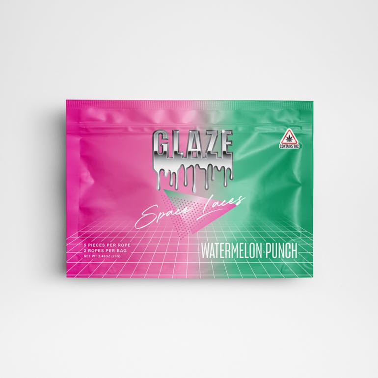 Photograph of product: Glaze 100mg Space Lace - Watermelon Punch