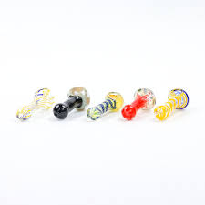 Photograph of product: LuvBuds | 3.5" Assorted Glass Hand Pipe | $5