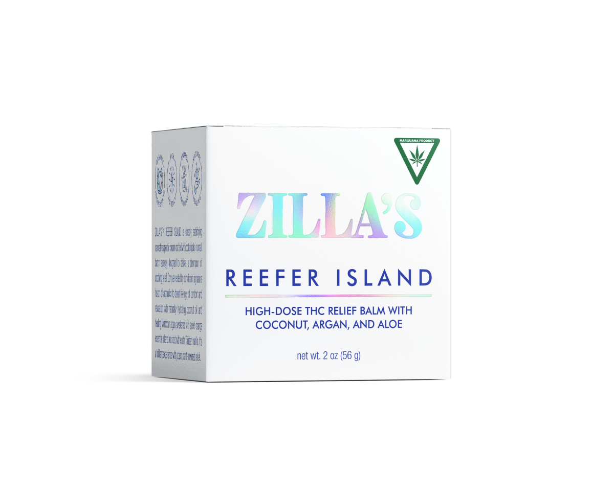 Photograph of product: ZILLA'S - REEFER ISLAND HIGH DOSE TH-oui RELIEF BALM - TH-oui/CBD 1500: