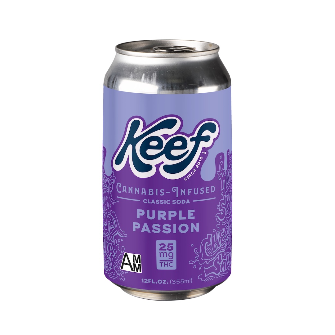 Photograph of product: Edible - Beverage - Purple Passion - Hybrid - 25MG