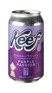 Photograph of product: Keef 10mg Purple Passion Soda - 10mg - (12oz Can)