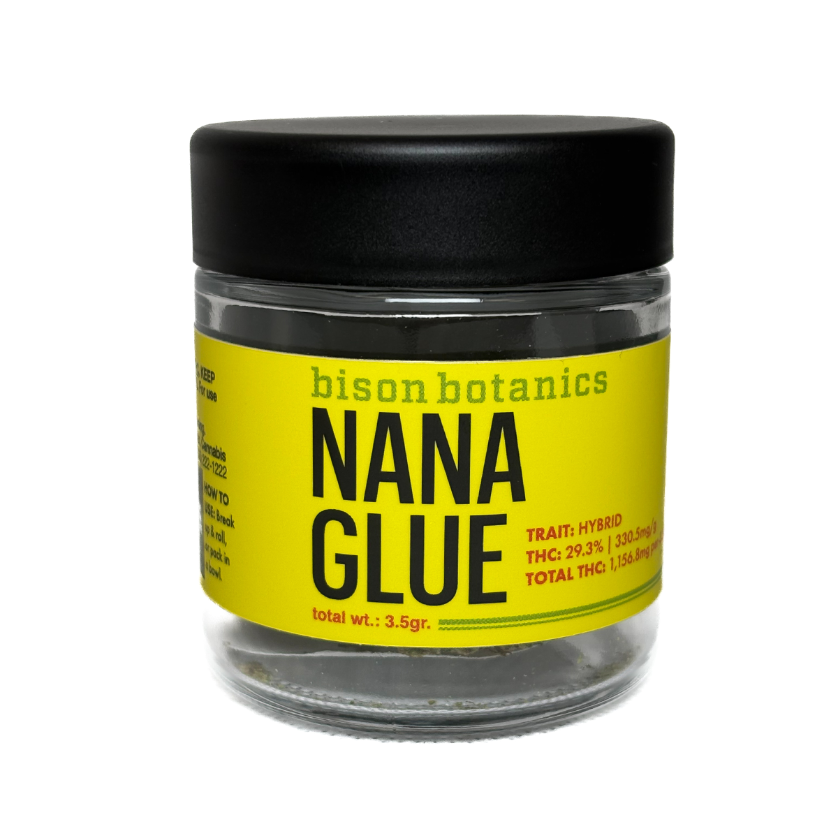 Photograph of product: Bison Botanics - Nana Glue (H) - 29.3% - Flower - 3.5g