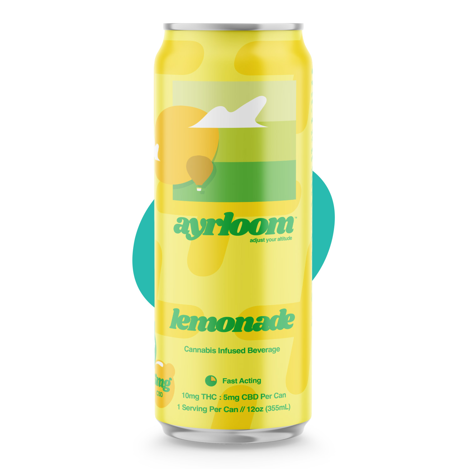 Photograph of Product: Ayrloom | Lemonade | 2:1 | 10MG THC : 5MG CBD | Singles
