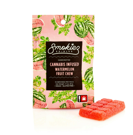 Photograph of product: Watermelon | Fruit Chew | Single Piece | 100mg