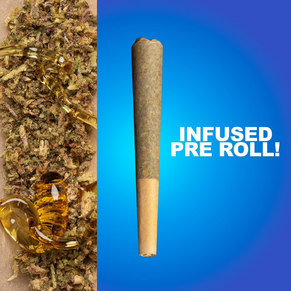 Photograph of product: Ice Blue Infused Pre Roll Single T46.93 (4-41191)
