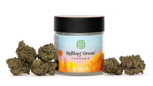 Photograph of product: Rolling Green | Grape Gas | 1.83 % terps - 3.5g