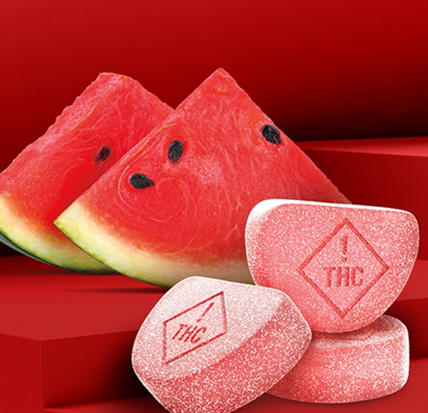 Photograph of product: 10ct/100mg Troches (Watermelon)
