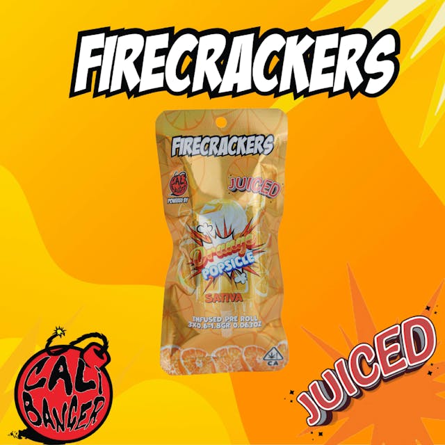Photograph of product: Orange Popsicle | 1.8g | 3 x 0.6g Infused Preroll Pack - 
