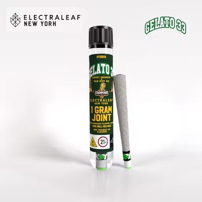 Photograph of product: Electraleaf Pre-roll - Gelato 33