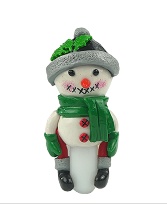 Photograph of product: Holiday Snowman 6 Hand Pipe