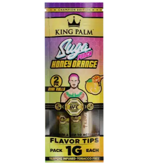 Photograph of product: King Palm "MINI" - Sean O'Malley Honey Orange Suga Punch | 2pk