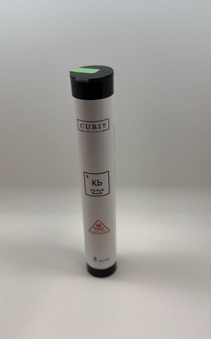 Photograph of product: Curio OG Kush Breath Pre-Roll (2 X 0.5g) 1g