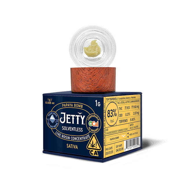 Photograph of product: Papaya Bomb | OCal Live Rosin Concentrate 1g