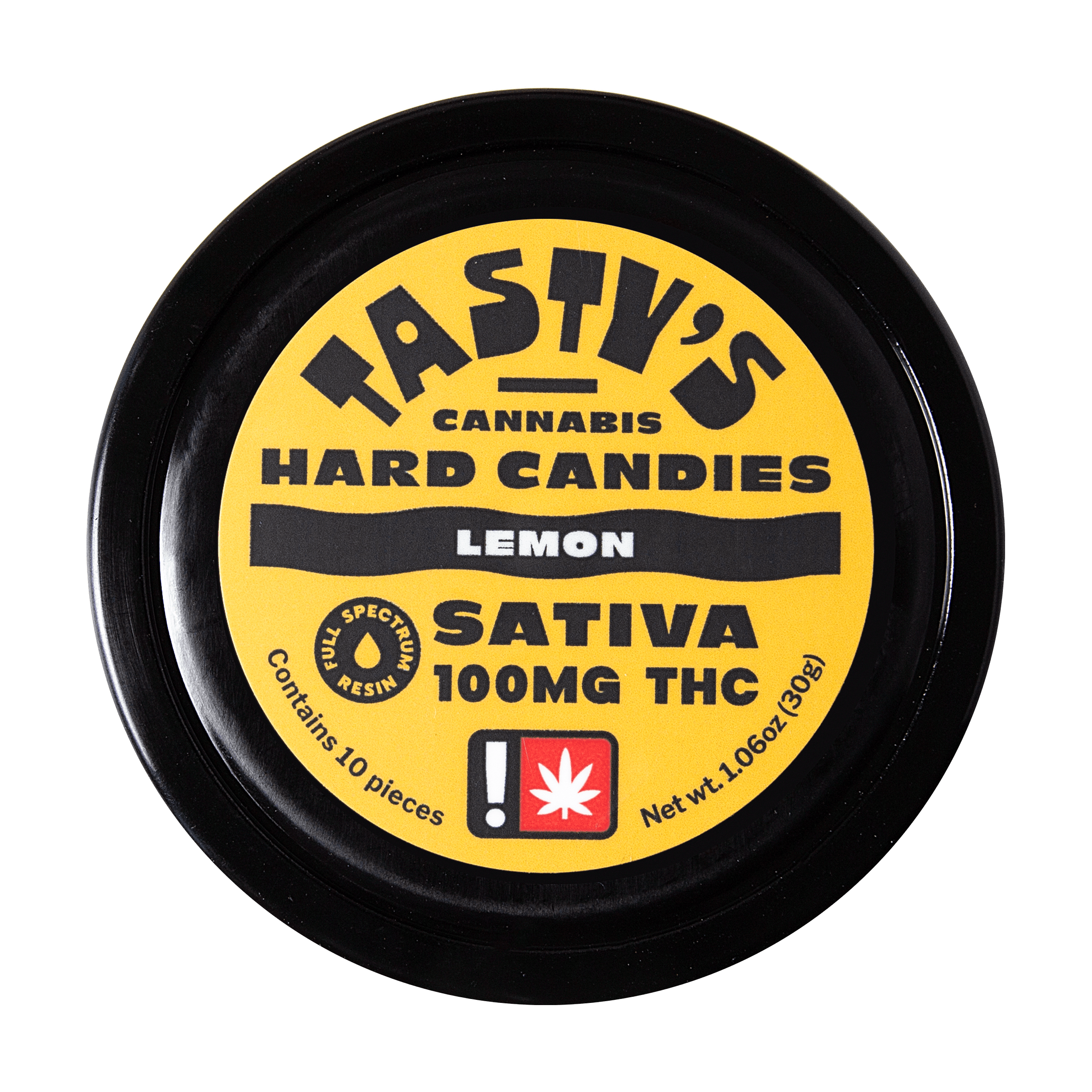 Photograph of product: Hard Candy - Oui'd - TH-oui:100mg - 10pk - Lemon Drop