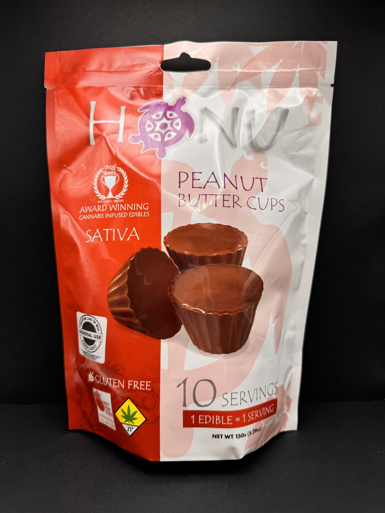 Photograph of product: DOH Honu - Peanut Butter Cup 10pk (Oui'd) (5.29oz)