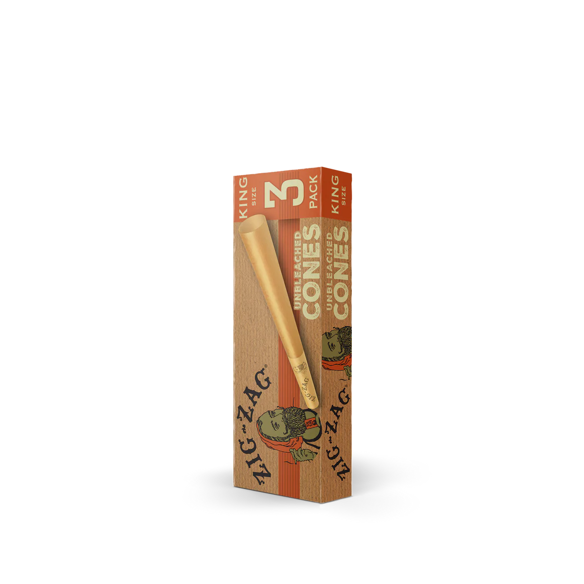 Photograph of product: Zig-Zag | Unbleached King Size Cones