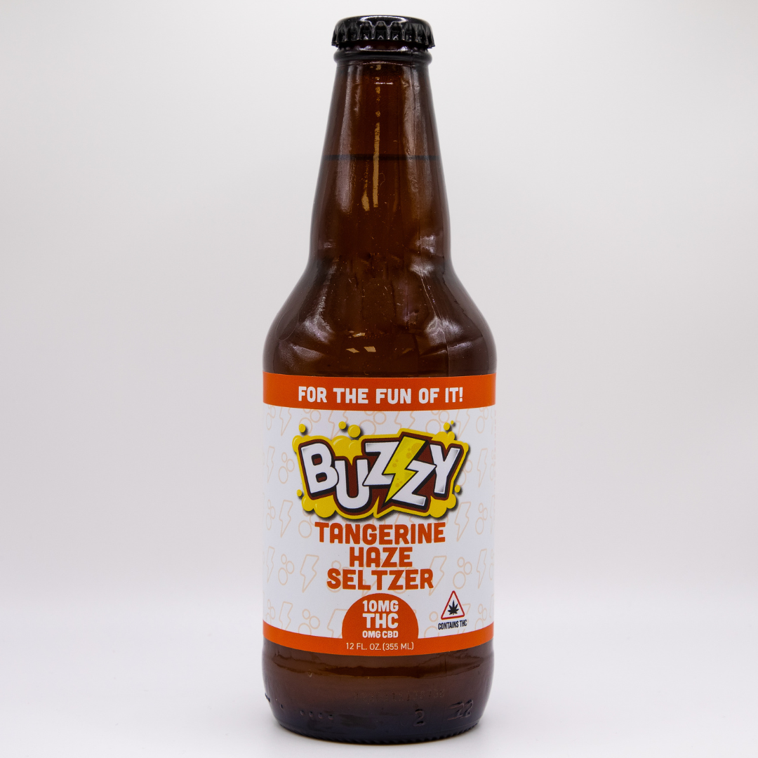 Photograph of product: Buzzy Tangerine Seltzer - 10mg/1pk