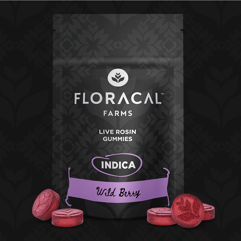 Photograph of product: FloraCal - Live Rosin Gummies Wild Berry 10pk - 100mg
