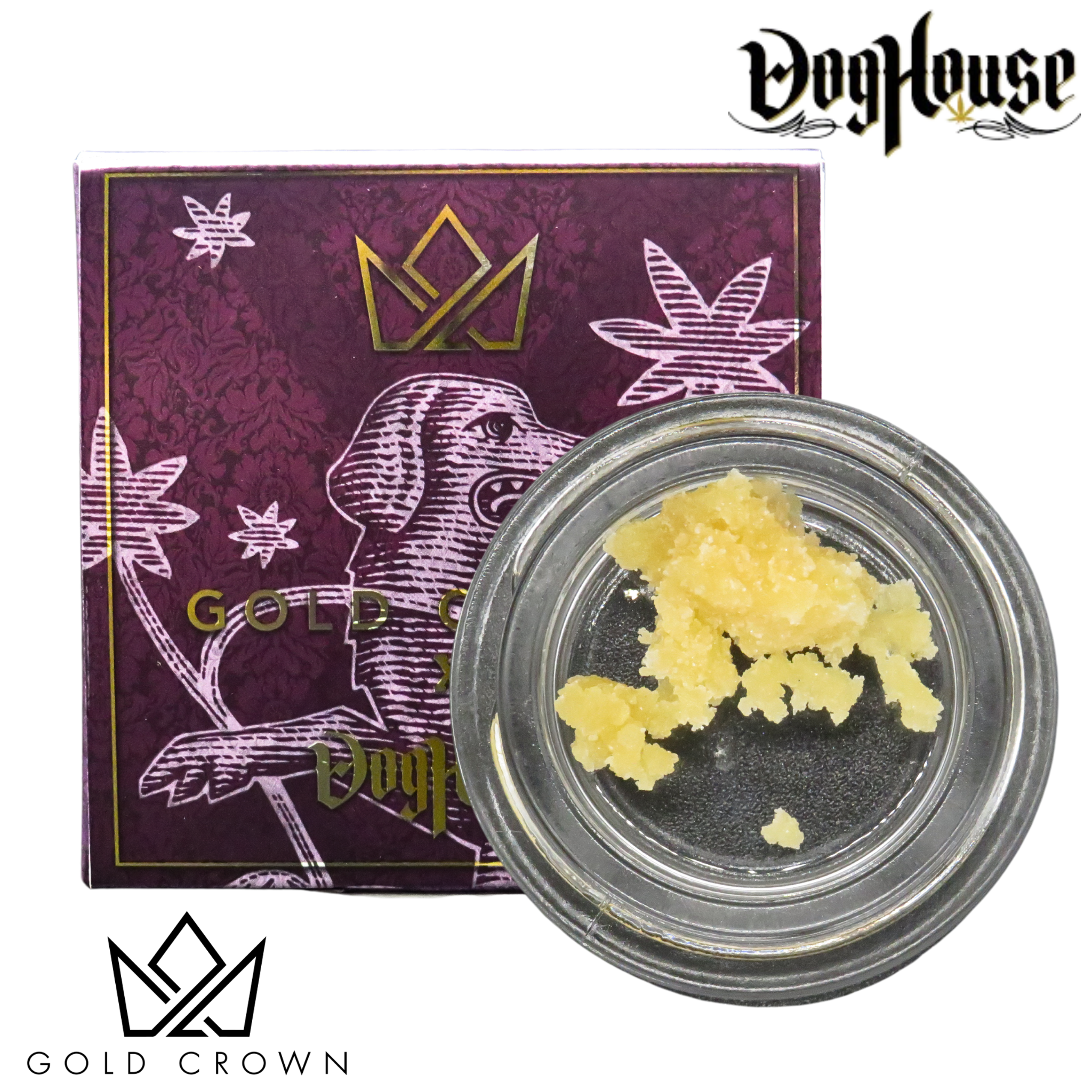 Photograph of product: Gold Crown x Doghouse | Cured Resin Sugar | Gas Face | 1g