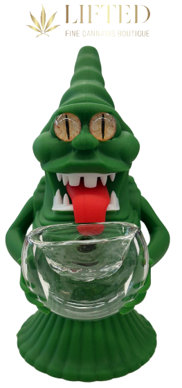 Photograph of product: SILICONE GREEN CHARACTER WATERPIPE