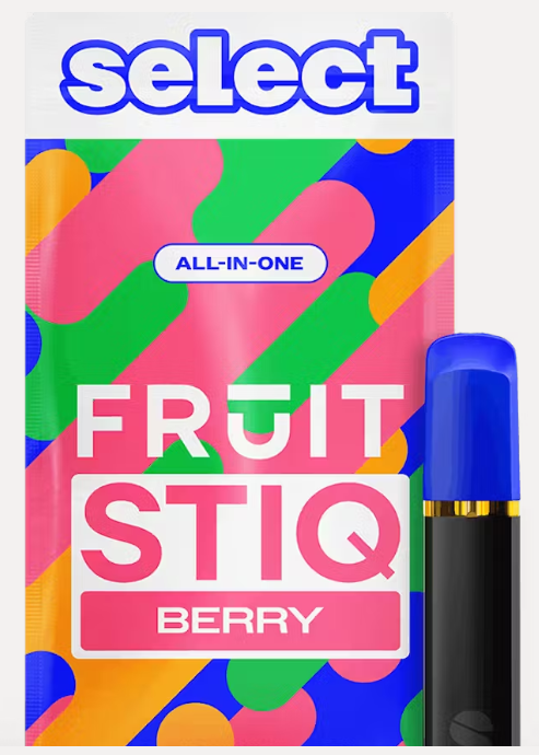 Photograph of product: SELECT FRUIT STIQ SWEET STRAWBERRY DISPOSABLE 1G