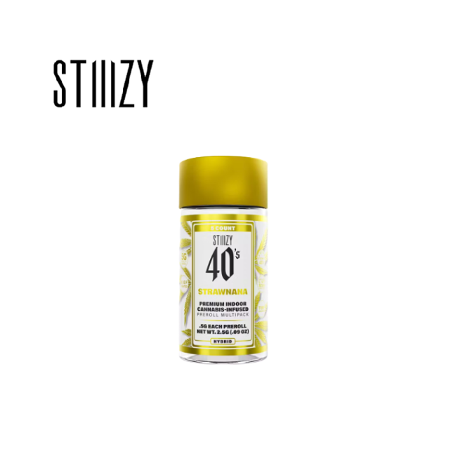Photograph of product: STRAWNANA 2.5G 5 PACK INFUSED PREROLL