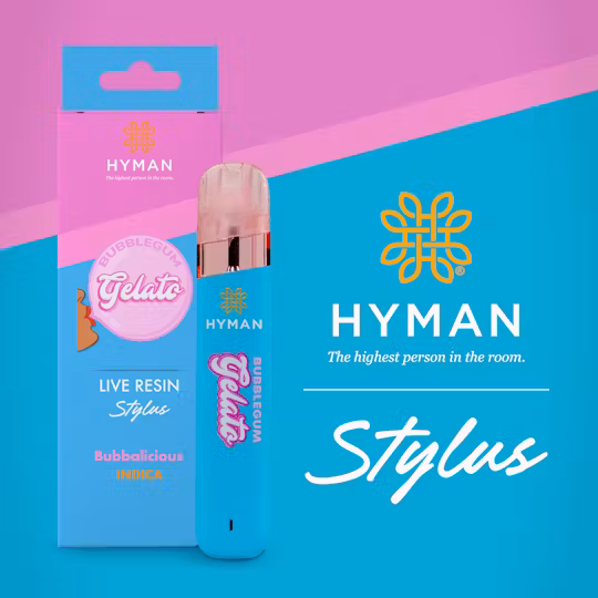 Photograph of product: Bubblegum Gelato LIVE RESIN DISPOSABLE | HYMAN | REC