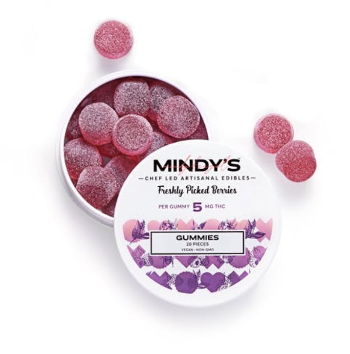 Photograph of product: Mindy's I Freshly Picked Berries 20pk 5mg Gummies