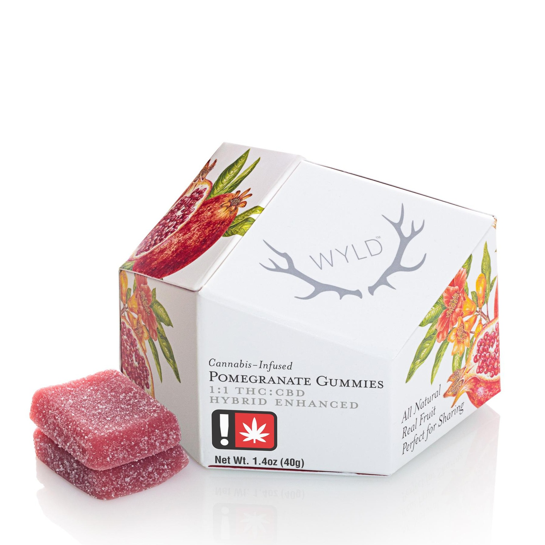Photograph of product: Wyld: 100mg Pomegranate 1:1