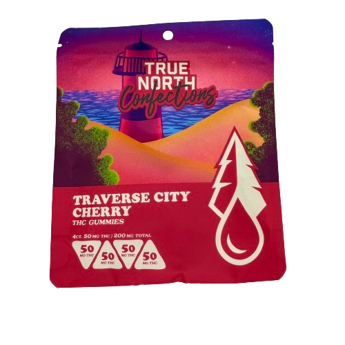 Photograph of product: 200mg Traverse City Cherry Gummies 4pc