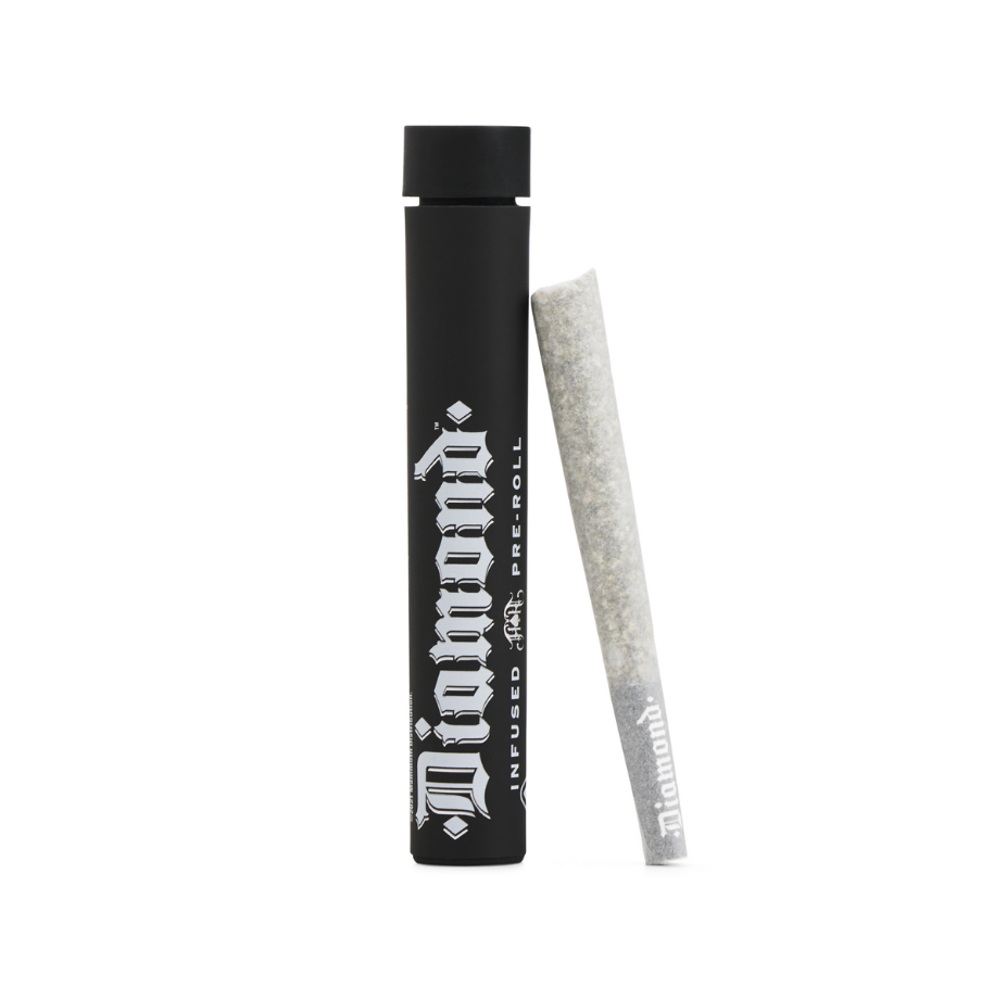 Photograph of product: CERTIFIED BOOGEYMAN (I) DIAMOND INFUSED PRE-ROLL 1 G