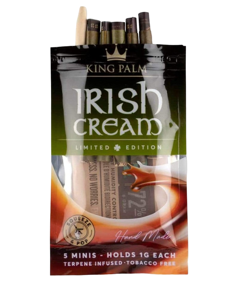 Photograph of product: King Palm Cones - Mini Size - Irish Cream 5-Pack