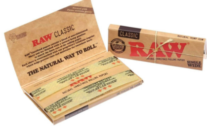 Photograph of product: Raw Single Wide Papers